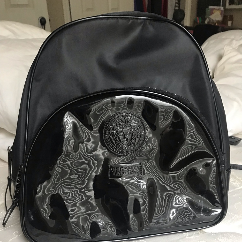 Versace Black Backpack